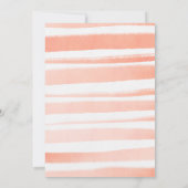 Zoet als een perzik eerste verjaardag uitnodiging (Achterkant)