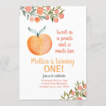 Zoet als een perzik en zo veel plezier Verjaardag