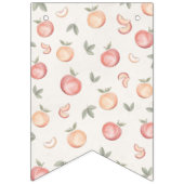 zoet als een perzik gelukkig verjaardagsfeestbanne vlaggetjes (Eerste vlag)