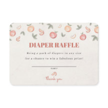 Zoet als een perzik luier loterij uitnodiging invo