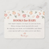 Zoet als een perzik luier loterij uitnodiging invo informatiekaartje (Voorkant)