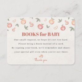 Zoet als een perzik luier loterij uitnodiging invo informatiekaartje