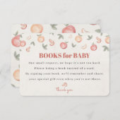 Zoet als een perzik luier loterij uitnodiging invo informatiekaartje (Voorkant / Achterkant)