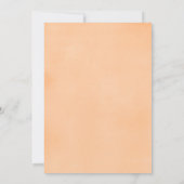 Zoet als een perzik meisje baby shower kaart (Achterkant)