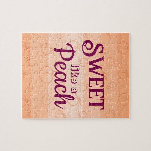 Zoet als een perzik puzzel legpuzzel (Horizontaal)