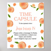 Zoet als een perzik Verjaardag Tijd Capsule Poster (Voorkant)
