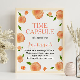 Zoet als een perzik Verjaardag Tijd Capsule Poster