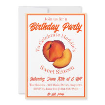 Zoet als een perzik Zestien 16 Zestiende Verjaarda