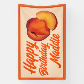 Zoet als een perzik Zestien 16 Zestiende Verjaarda Spandoek (Verticaal)