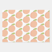 Zoet als een perzikbloesem Peachy Verjaardag Inpakpapier Vel (Voorkant 3)