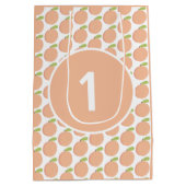 Zoet als een perzikbloesem Peachy Verjaardag Medium Cadeauzakje (Achterkant)