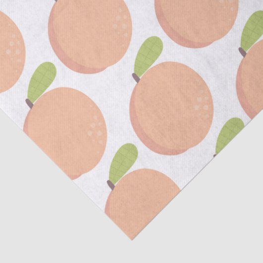 Zoet als een perzikbloesem Peachy Verjaardag Tissuepapier (Detail)