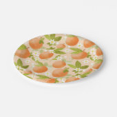 Zoet als een perzikbloesem perzik papieren bordje (Gekanteld)