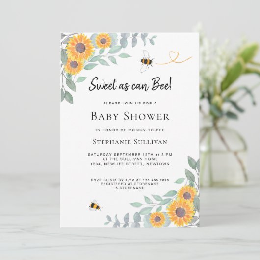 Zoet als een uitnodiging tot het indienen van Baby (Staand voorkant)