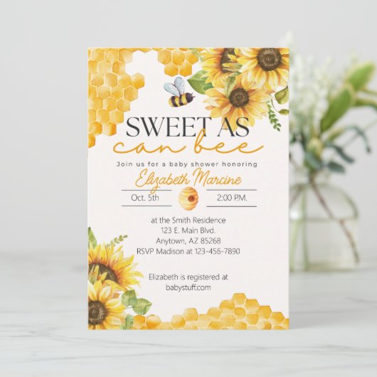 Zoet als een uitnodiging tot het indienen van Baby (Staand voorkant)