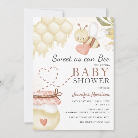 Zoet als een uitnodiging tot het indienen van Baby (Voorkant)