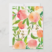 Zoet als een uitnodiging voor een peach Birthday (Achterkant)