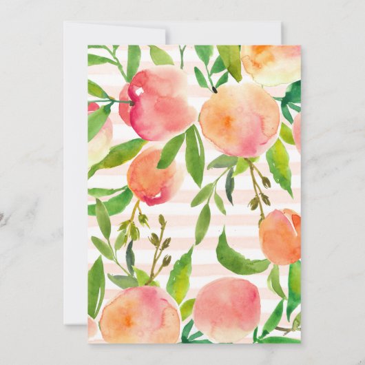 Zoet als een uitnodiging voor een peach Birthday (Achterkant)