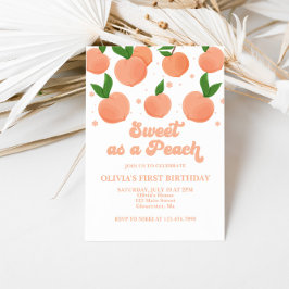 Zoet als een uitnodiging voor een peach Birthday
