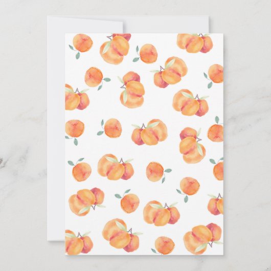 Zoet als een uitnodiging voor een peach Birthday (Achterkant)