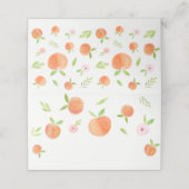 Zoet als etiket voor peach Birthday Food Plaatskaartje (Buitenkant ongevouwen)