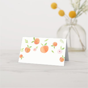 Zoet als etiket voor peach Birthday Food Plaatskaartje