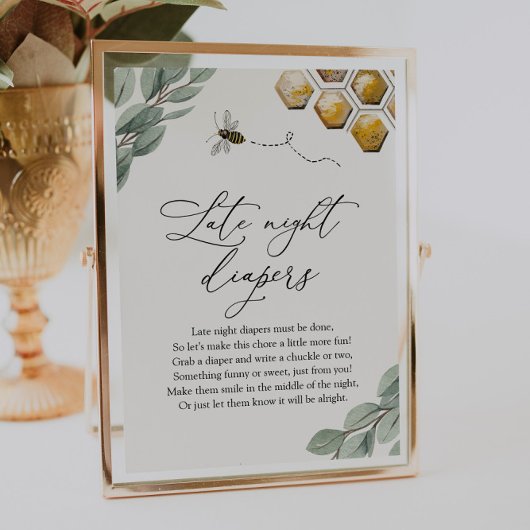 Zoet als Eucalyptus Late Night Diapers Poster