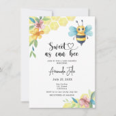 Zoet als florale baby shower kaart (Voorkant)