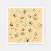 Zoet als honing eerste bijen-thema verjaardag servet (Voorkant)