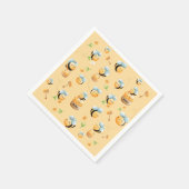 Zoet als honing eerste bijen-thema verjaardag servet (Hoek)