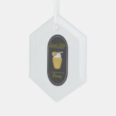 Zoet als honing glas ornament (Voorkant links)