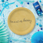 Zoet als honing papieren bordje (Feest)