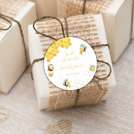 Zoet als kan 1e verjaardag zijn ronde sticker