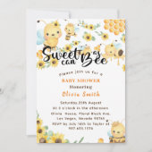 Zoet als kan Baby shower geel Kaart (Voorkant)