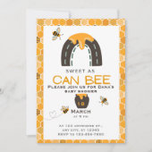 Zoet als kan, Baby shower Kaart (Voorkant)