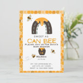 Zoet als kan, Baby shower Kaart (Staand voorkant)