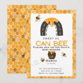Zoet als kan, Baby shower Kaart (Voorkant / Achterkant)