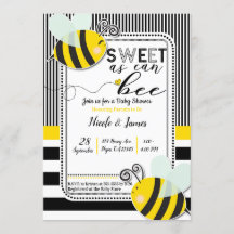 Zoet als kan BEE Baby Shower Geslacht Onthulling
