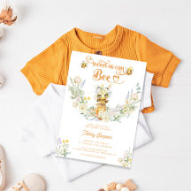Zoet als kan Bee Bloemen Schattige Baby shower