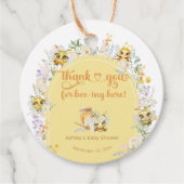 Zoet als kan Bee Bumble Bee Baby shower Bedankjes Labels (Voorkant)