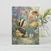 Zoet als Kan Bee | Zoemende Liefde Kaart (Staand voorkant)