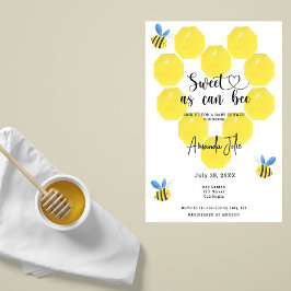 Zoet als kan bij baby shower kaart