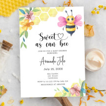 Zoet als kan bij florale baby shower