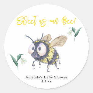 Zoet als kan Bij - Ronde Sticker