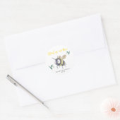 Zoet als kan Bij - Ronde Sticker (Envelop)