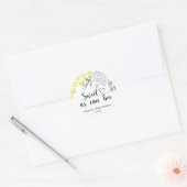 Zoet als kan Bij - Ronde Sticker (Envelop)