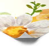 Zoet als kan bijen Baby shower bloemige honingraat Poster (Hoek)