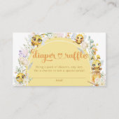 Zoet als kan bijen & Floral luier Raffle Informatiekaartje (Voorkant)