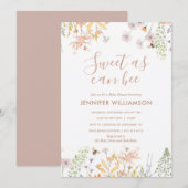 Zoet als kan bloemig Baby shower zijn Kaart (Voorkant / Achterkant)