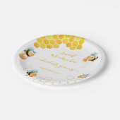 Zoet als kan eerste baby's verjaardag zijn papieren bordje (Gekanteld)